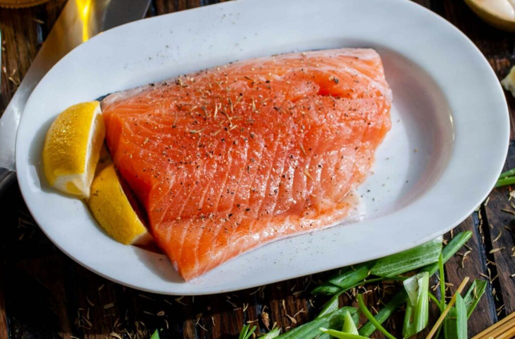 Salmon : Winter Foods for Glowing Skin : Mohit Tandon Burr Ridge